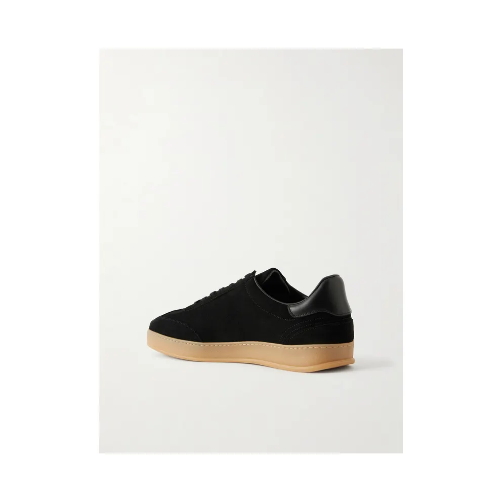 Mr P. Leather-Trimmed Suede Black Ma900017 – Last 7757vitello – Black (MPF261035)