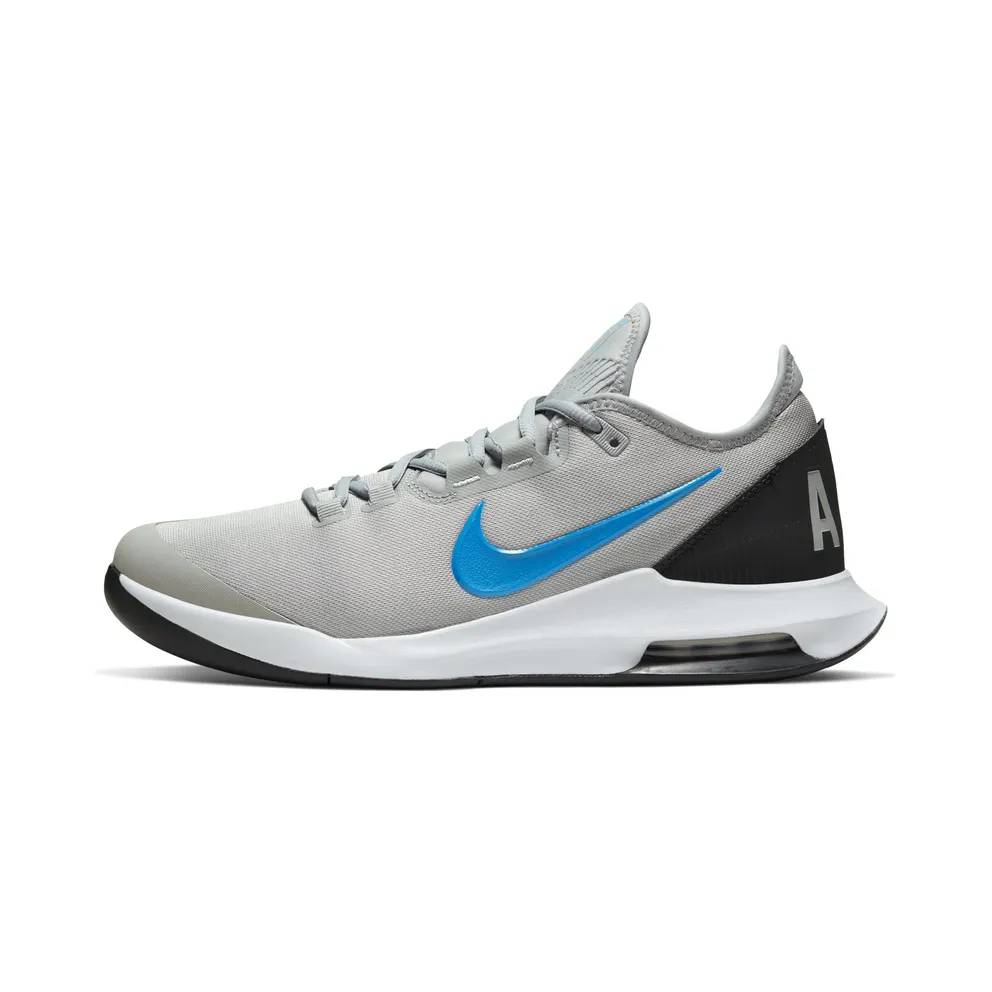 NikeCourt Air Max Wildcard “Light Smoke Grey / Off-Noir / White / Blue Hero” (AO7351-005)