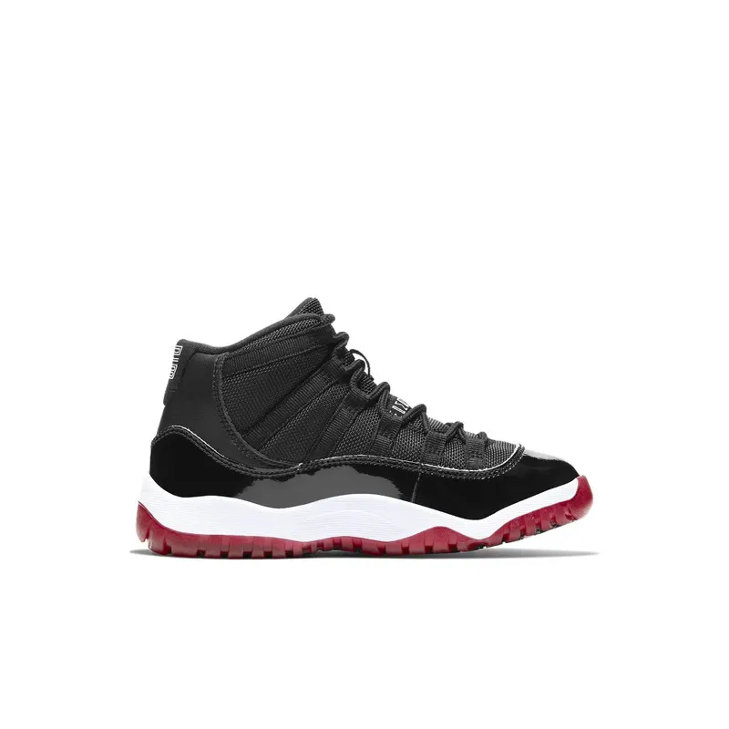 Jordan 11 Retro Playoffs Bred 2019 (PS) Black/White-Varsity Red (378039-061)