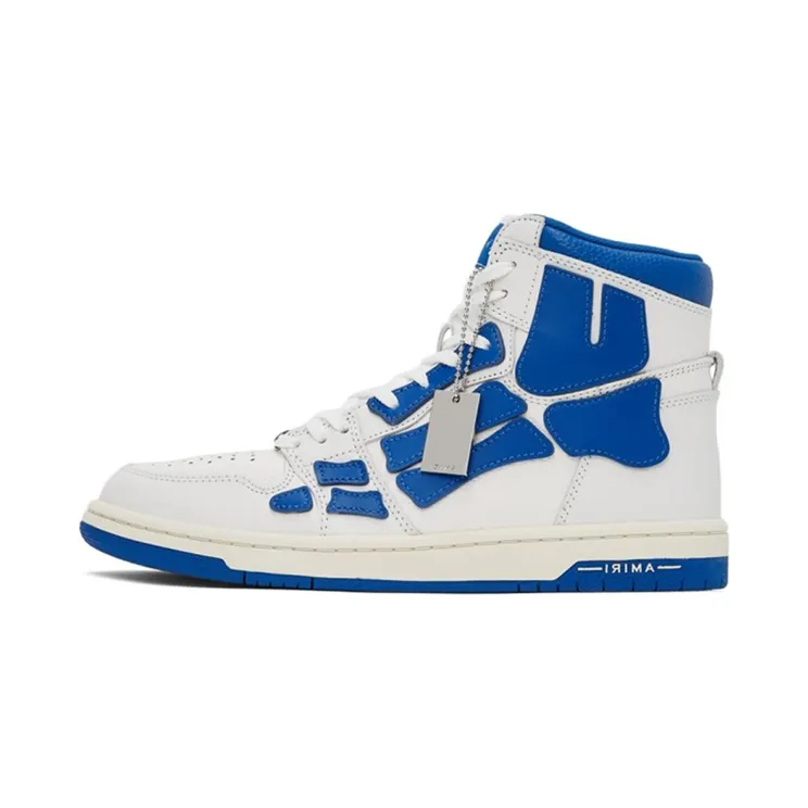 AMIRI Skel Panelled High Top White Blue (MFS002123)
