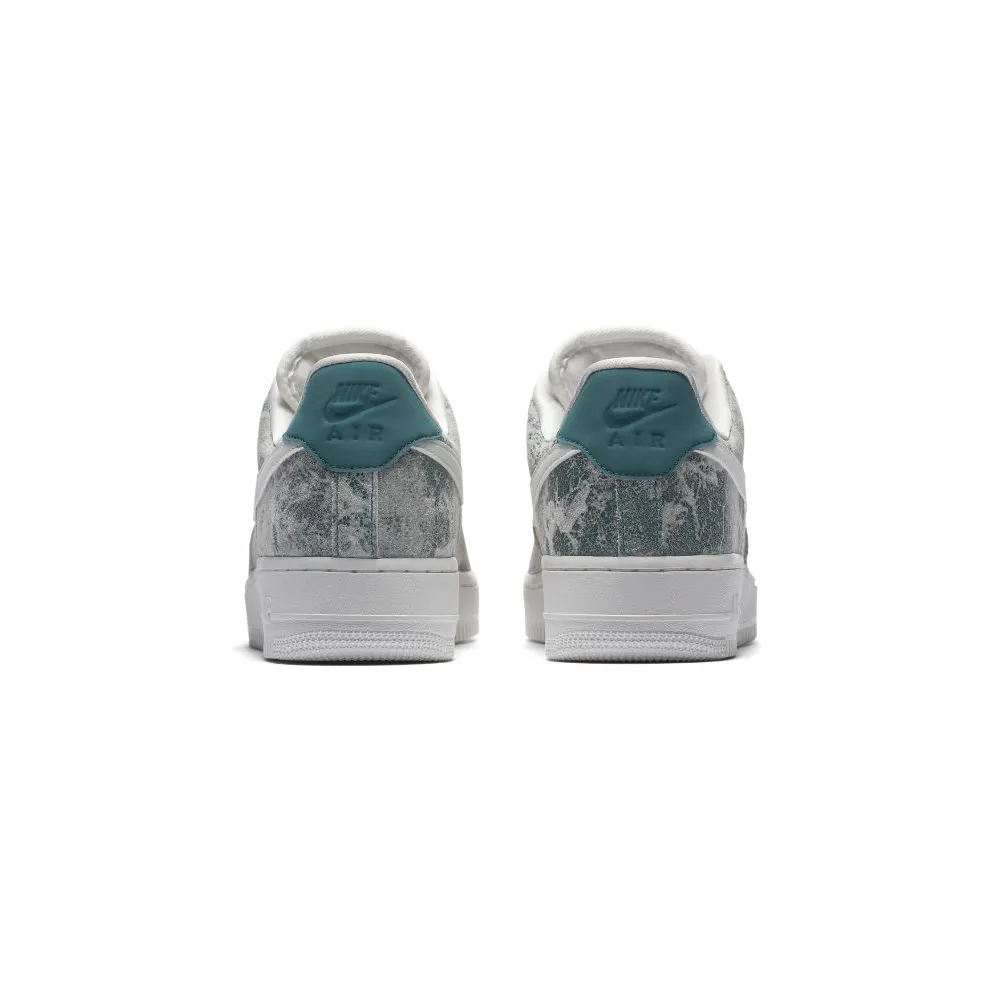 Nike Air Force 1 Low Metallic Leather (W) Summit White/Oil Grey-Bio Beige-Summit White (AO1017-100)