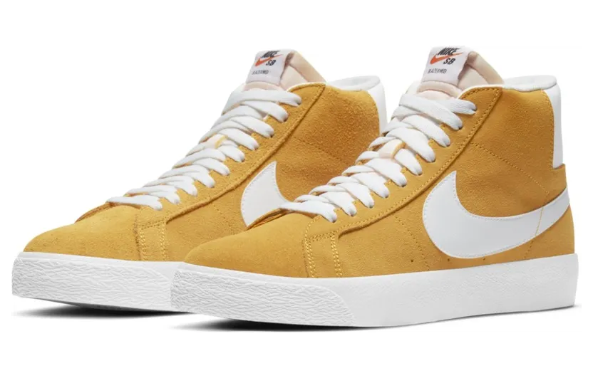 Nike SB Zoom Blazer Mid Skateboardschuh – Gelb Gelb (864349-700)