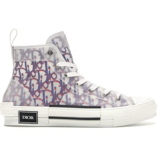 Dior B23 High Top Red Blue Oblique