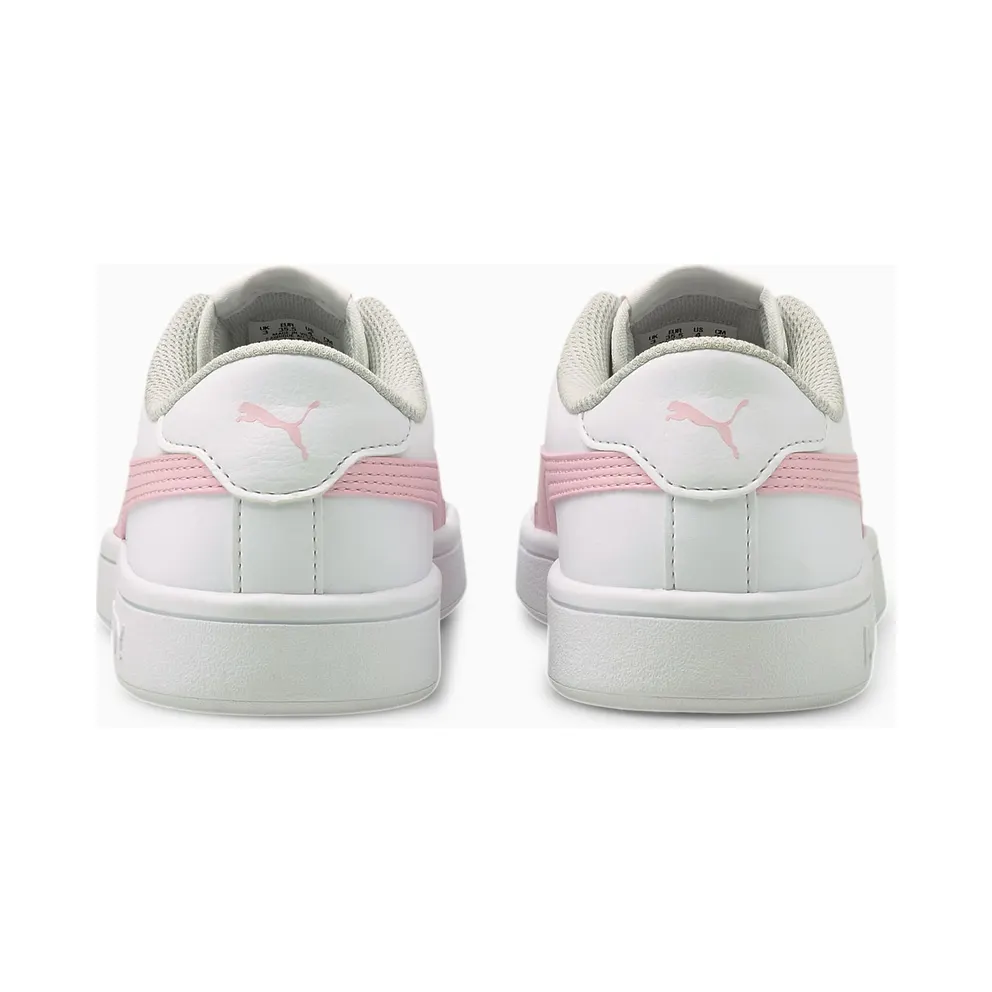 PUMA Smash V2 Youth White/Pink Lady (365170-28)