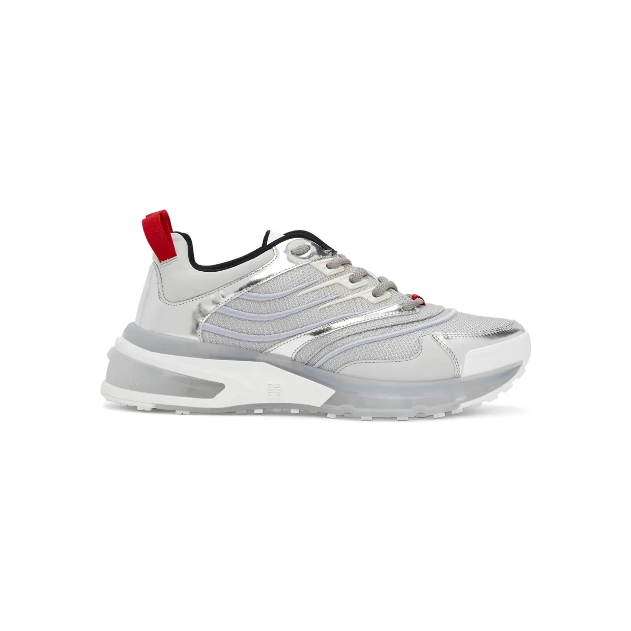 Givenchy Grey & Silver Giv 1 Sneakers (BH004WH0WZ)