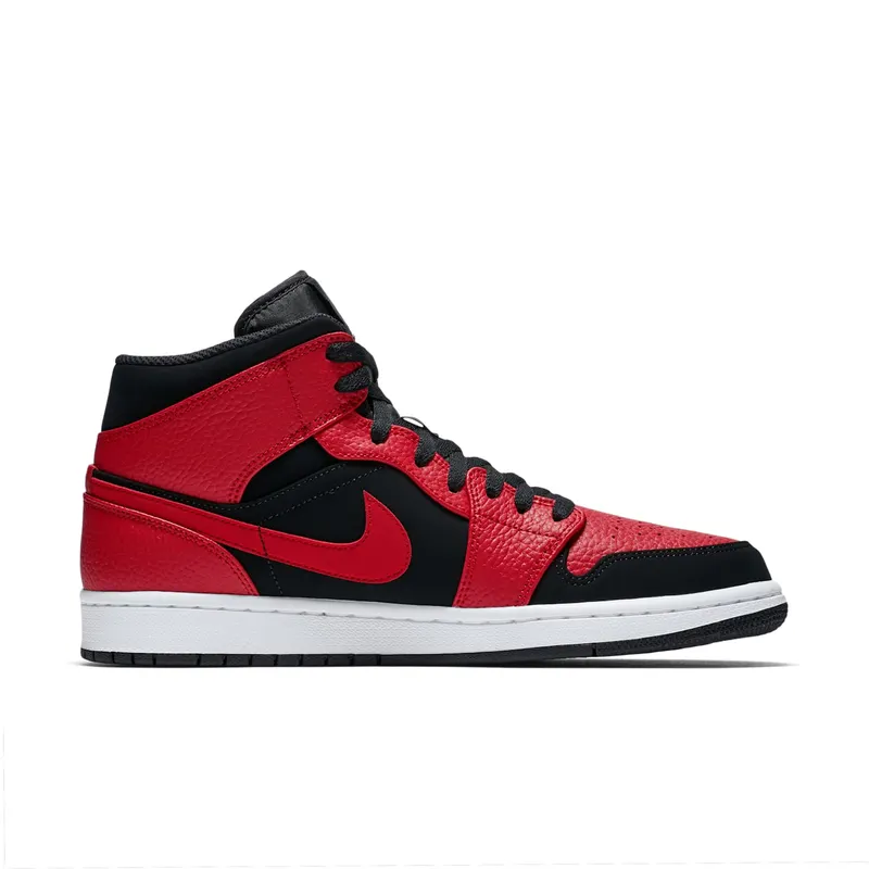 Air Jordan Nike AJ I 1 Mid Reverse Bred (2018) (554724-054)