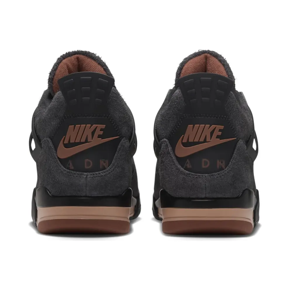 Air Jordan 4 – “Black / Red Bark-Dark Smoke Grey-Smoke Grey-Hemp” (IV6048-001)