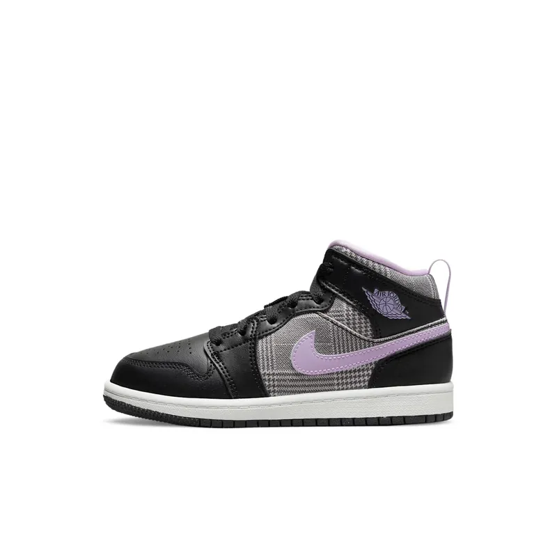 Jordan 1 Mid Houndstooth (PS) (DC7227-015)