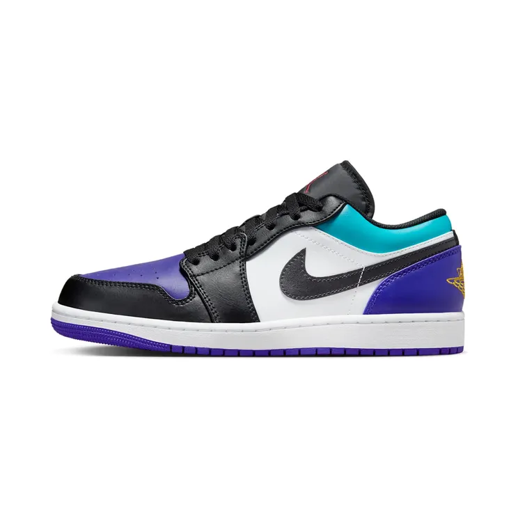 Jordan 1 Low Aqua “White / Bright Concord / Aquamarine / Black” (553558-154)