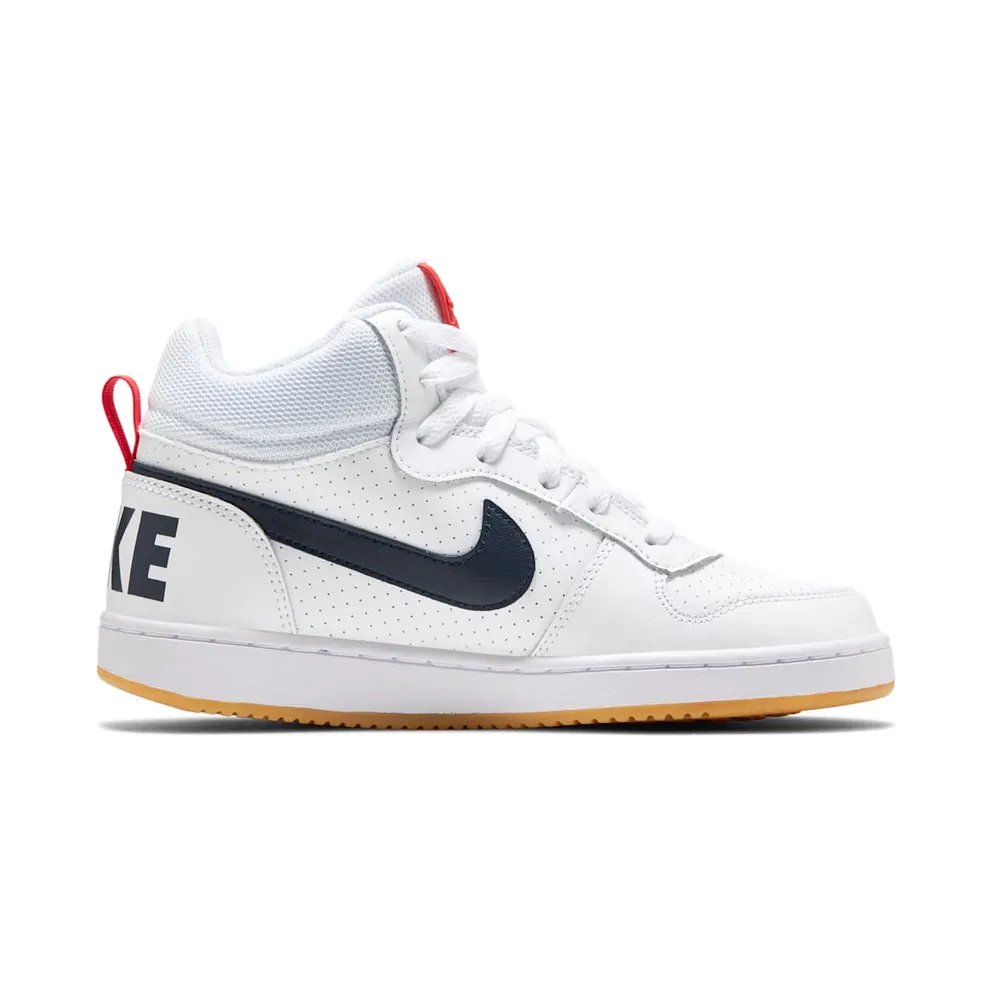 Nike Court Borough Mid White Obsidian (839977-107)