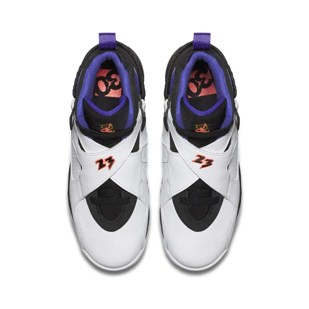 Jordan 8 Retro Three Peat (GS) White/Infrared 23-Black-Bright Concord (305368-142)