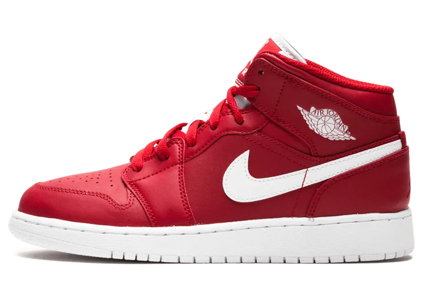 Air Jordan 1 Mid GS “Gym Red 2.0” (554725-600)