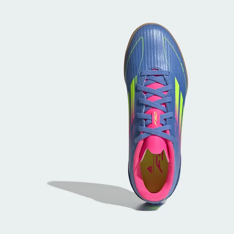 adidas F50 League Indoor Blue Fusion Lucid Lemon Lucid Pink (IE3749)