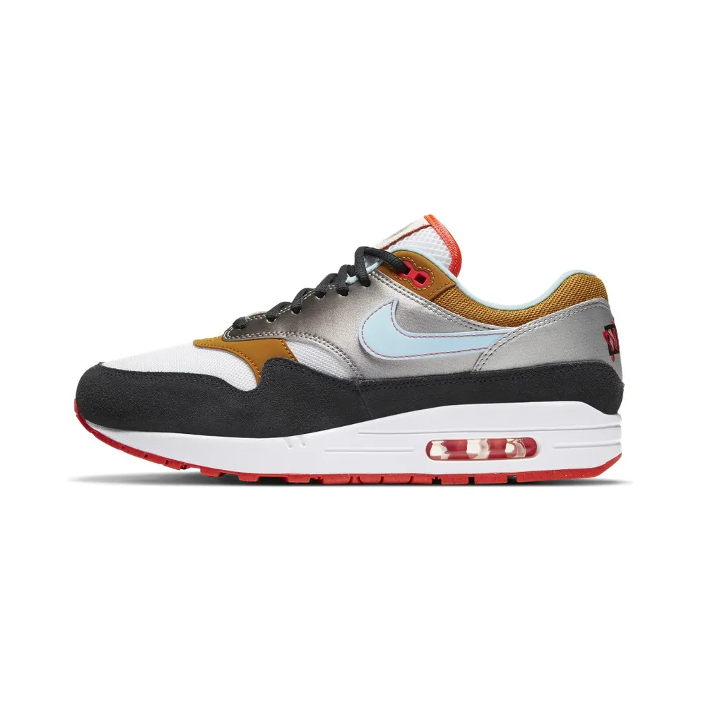 Nike Air Max 1 Graffiti Logo White/Chutney-Dark Smoke Grey-Glacier Ice (CZ8138-100)