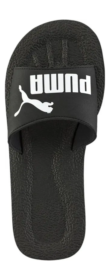 Puma Purecat Badelatschen black/white 39 für Herren, schwarz, Größe 46 EU / 11 UK (360262)