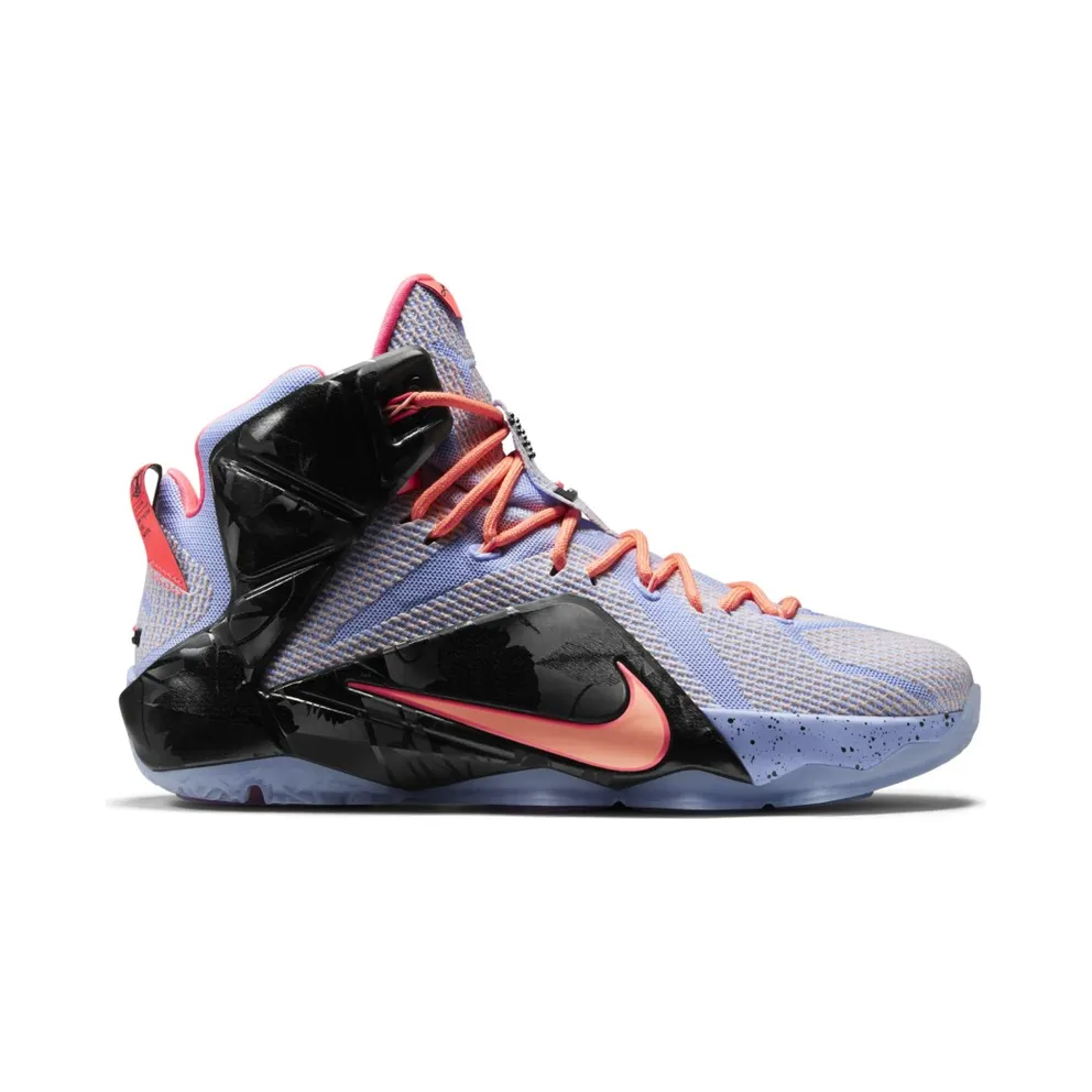 Nike LeBron 12 Easter Aluminum/Sunset Glow-Hot Lava-Black (684593-488)