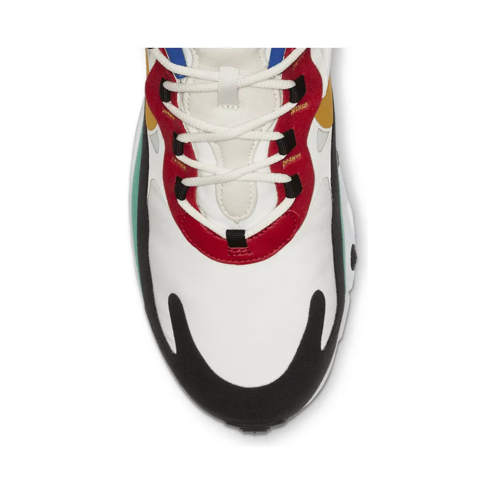 Nike Air Max 270 React Bauhaus Phantom/University Gold-University Red-Black-Kinetic Green-Hyper Royal (AO4971-002)