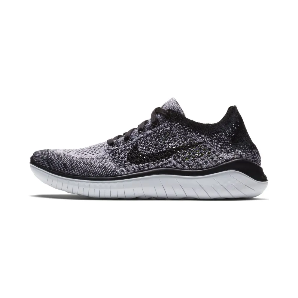 Nike Free RN Flyknit 2018 Oreo (W) White/Black (942839-101)