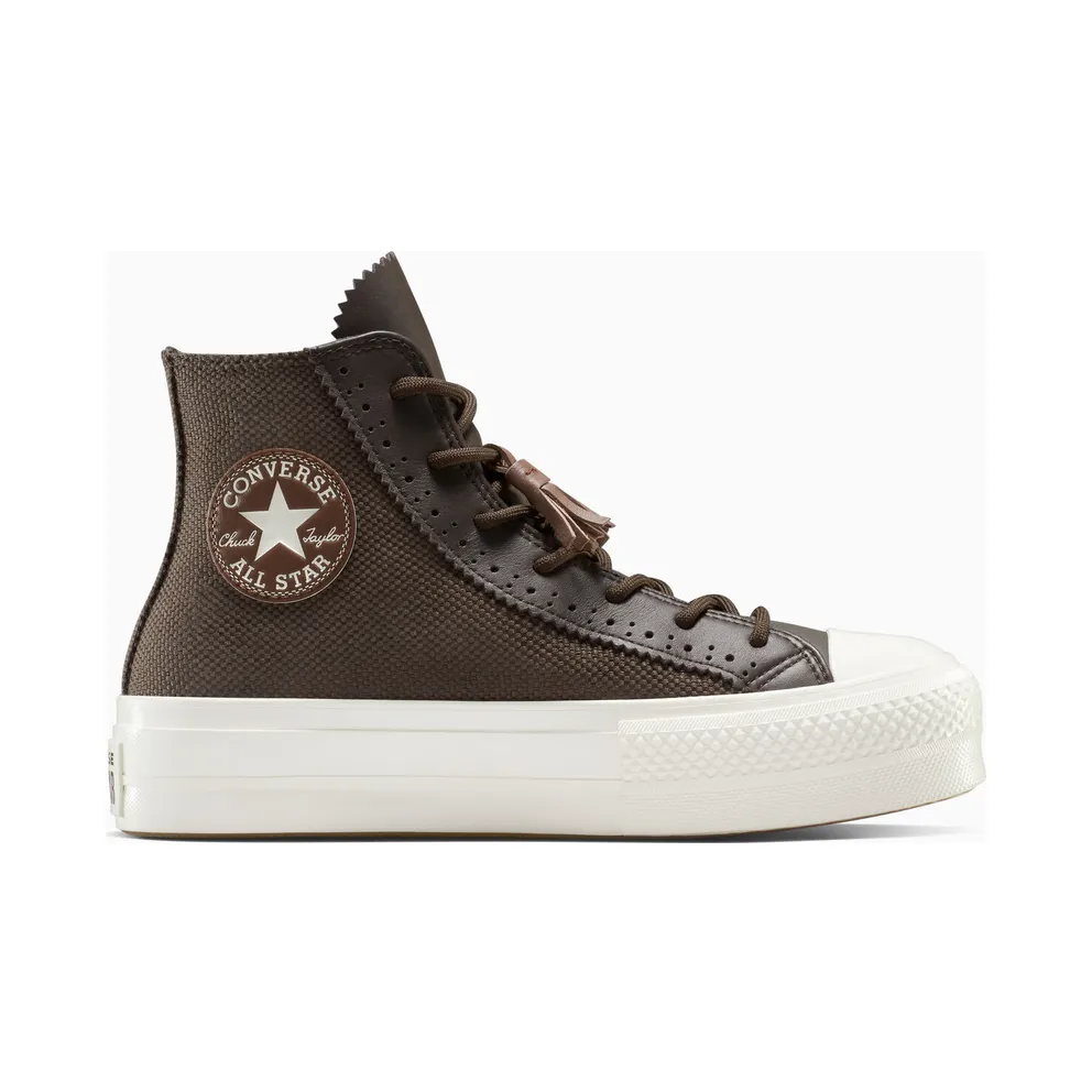 Converse Chuck Taylor All Star Lift Platform Tassels Fresh Brew/Egret/Bear Nap (A14242C)