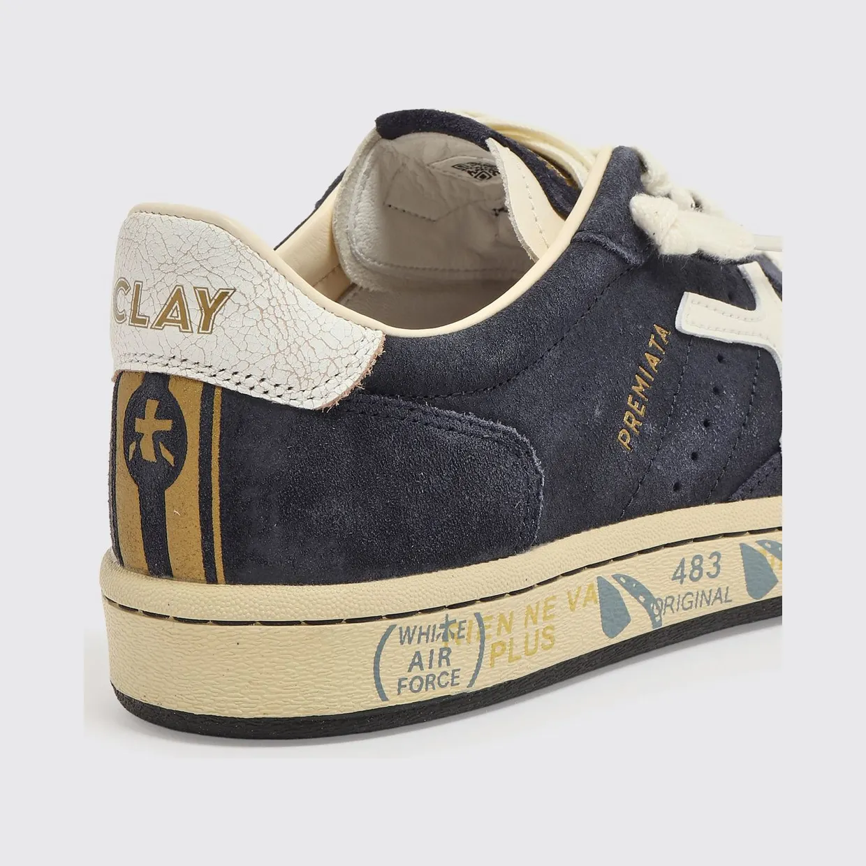 Premiata Clay Leather Sneakers Navy (BSKTCLAY7708) (3)