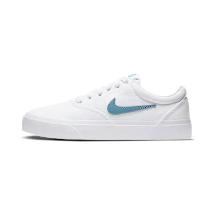 Nike SB Charge Canvas “White / Black / Cerulean” (CQ0260-100)