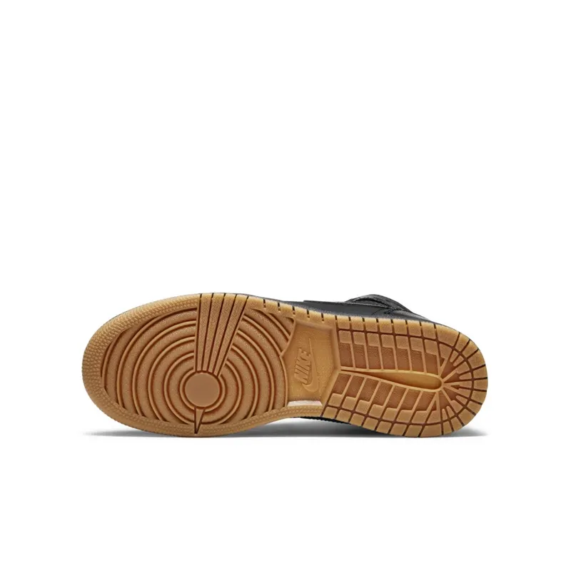 Jordan 1 Retro Black Gum (GS) Black/Black-Gum Light Brown (575441-020)