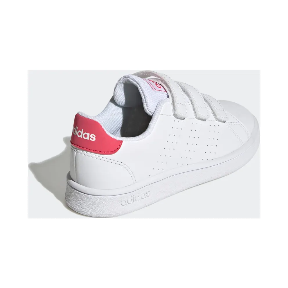 Adidas Advantage Court Lifestyle Hook-and-Loop Cloud White / Real Pink / Core Black (GW6495)