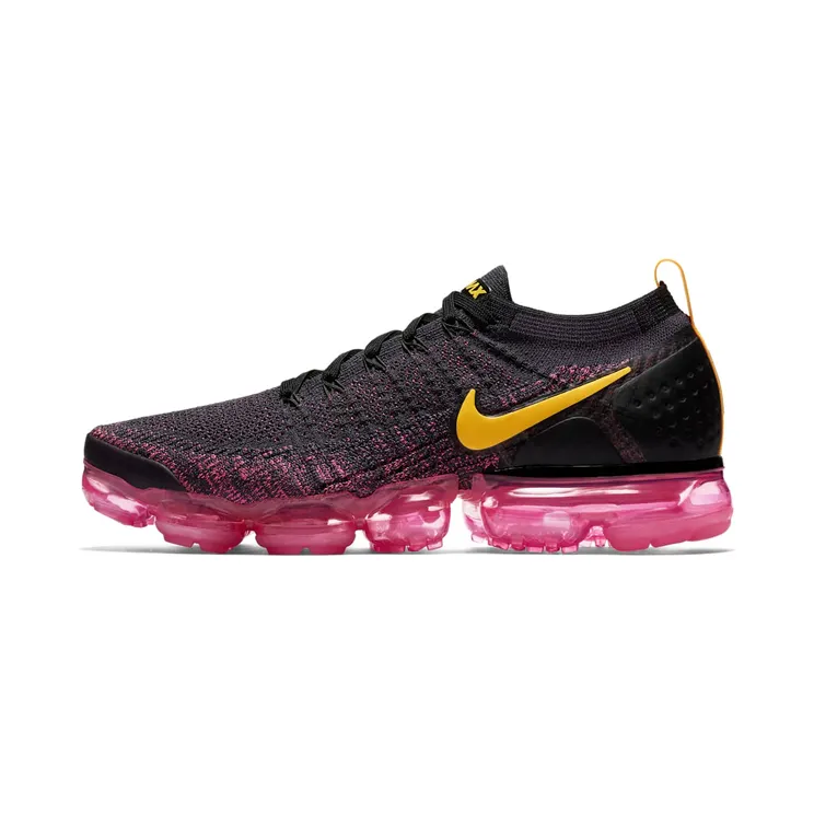 Nike Air VaporMax Flyknit 2 “Gridiron / Pink Blast / Black / Laser Orange” (942842-008)