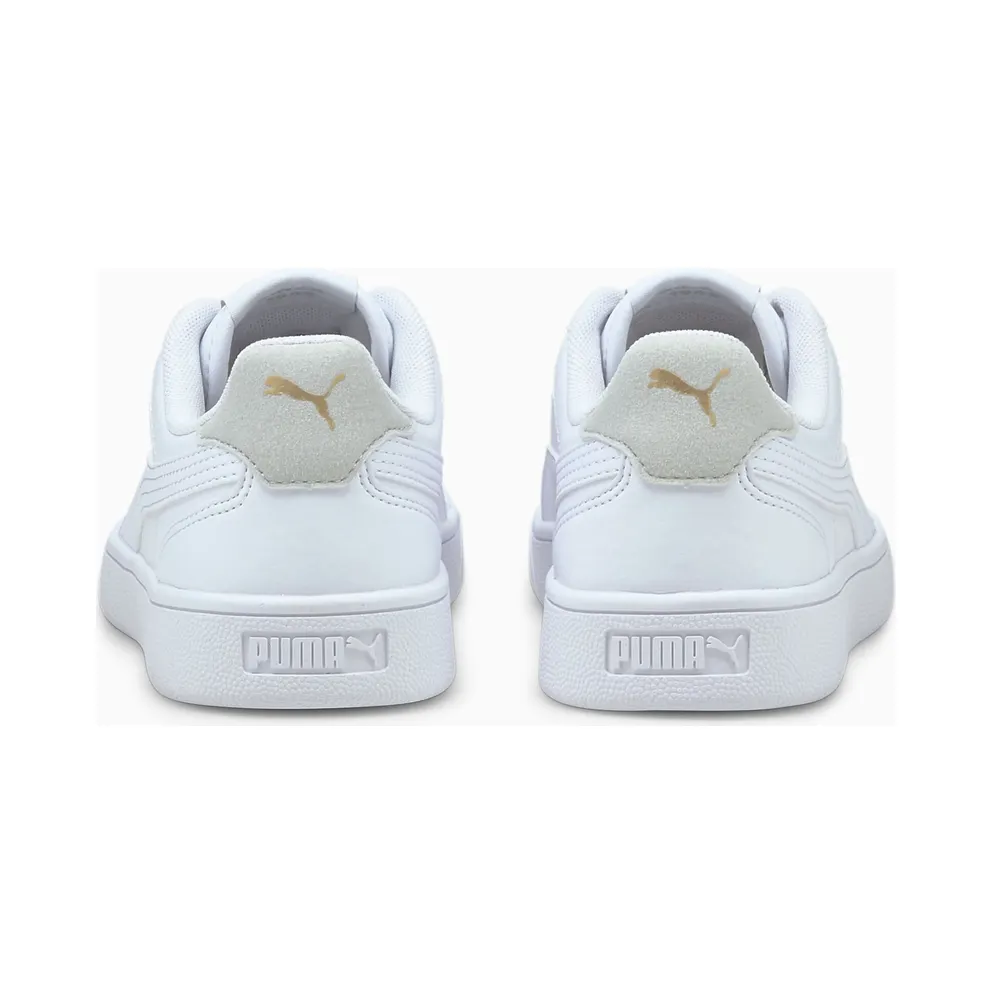 PUMA Shuffle Youth White/Gray Violet/Gold (375688-01)
