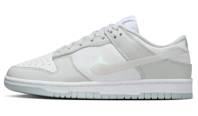 Nike Dunk Low Iridescent Swoosh “Photon Dust / White / Blue Ice / Multi-Colour” (HJ5787-001)