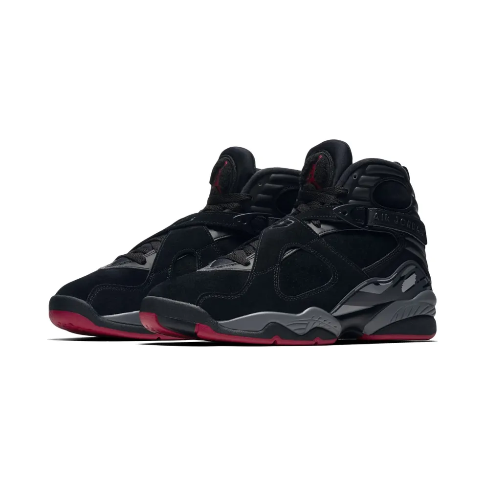 Jordan 8 Retro Black Cement Black/Gym Red-Black-Wolf Grey (305381-022)