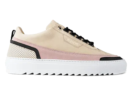 Mason Garments Firenze Nubuck/Suede/Stamp Creme/Pink/Creme/Black Creme (FW20-15B)