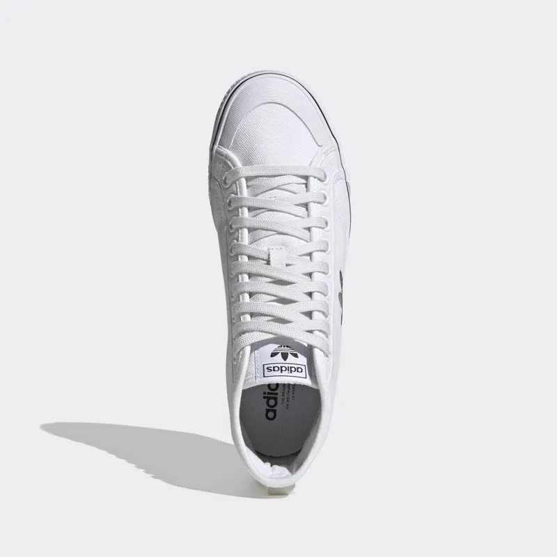 adidas Nizza Hi Cloud White Black Cloud White/Cloud White/Core Black (FW8351)