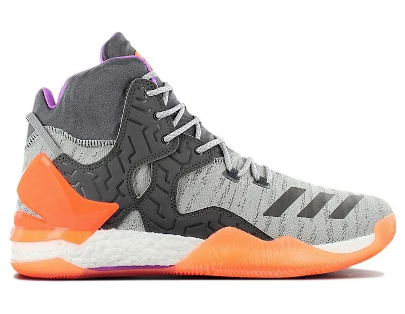 adidas D Rose 7 Primeknit Grey Purple Orange (BB8193)