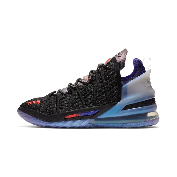 Nike Lebron 18 Kylian Mbappe “Black / Fierce Purple / Metallic Silver / Multi-Colour” (DB8148-001)