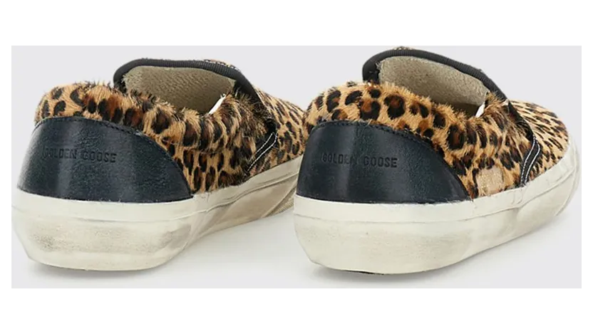 Golden goose Used Effect Animalier Pony Skin Slip On Sneakers Multicolor (GMF00306F00694890301) (2)