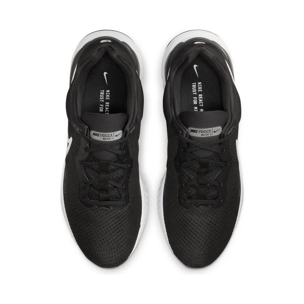 Nike React Miler 3 Black White (DD0490-001)
