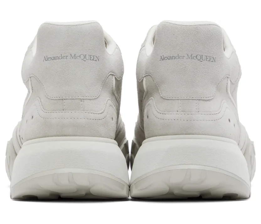 Alexander McQueen Gray Court Trainer Mid-Top Sneakers (705121WHWJF) (2)