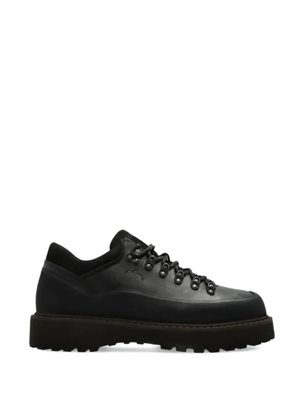 Diemme Cornaro Gomma leren low-top sneakers – Zwart (F04L007BLK)