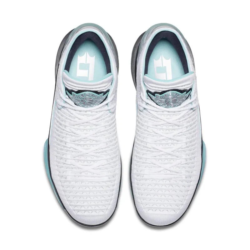 Jordan XXXII Low Guo Ailun PE White/Black-Metallic Silver-Multi-Color (AH3347-101)
