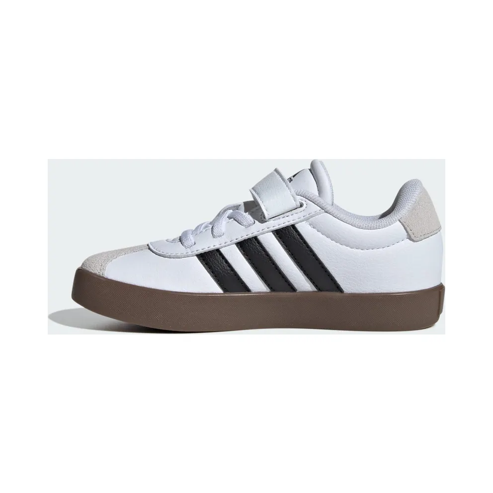 Adidas VL Court 3.0 Skateboard Shoes Kids Cloud White / Core Black / Grey One (ID9155)
