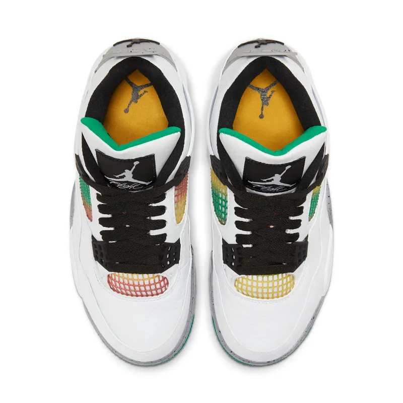 Air Jordan WMNS 4 ‘Rasta’ University Red Lucid Green (2020) (AQ9129-100)