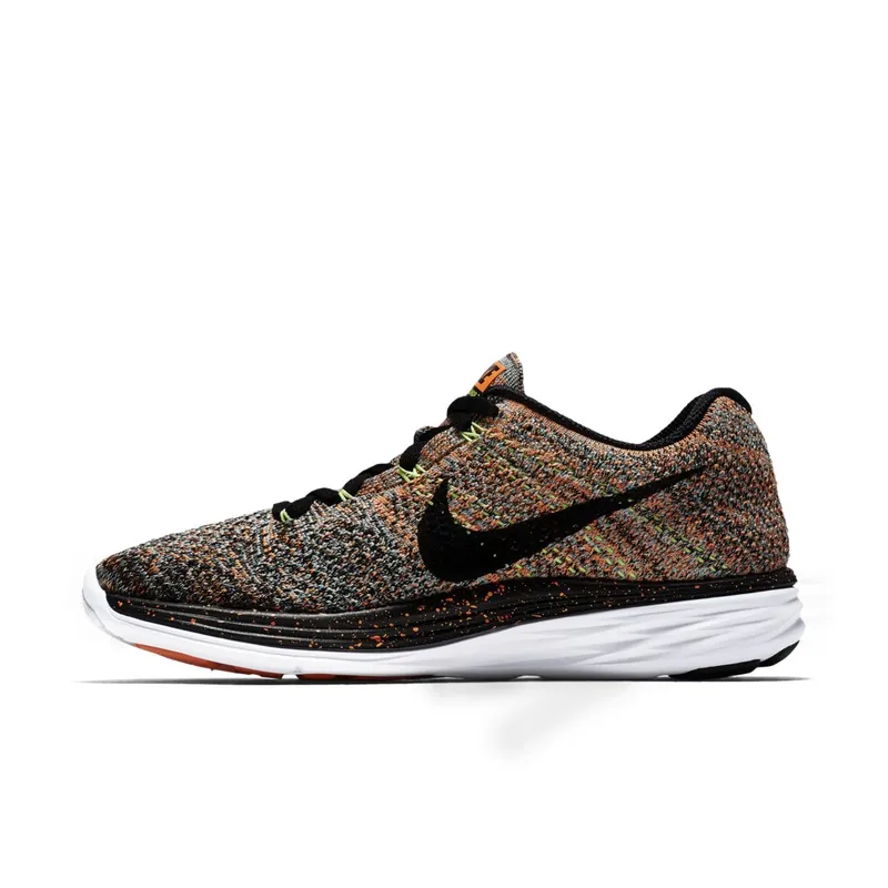Nike  Flyknit Lunar3 Bright Citrus (W) Bright Citrus/Black-Glacier Ice (698182-800)