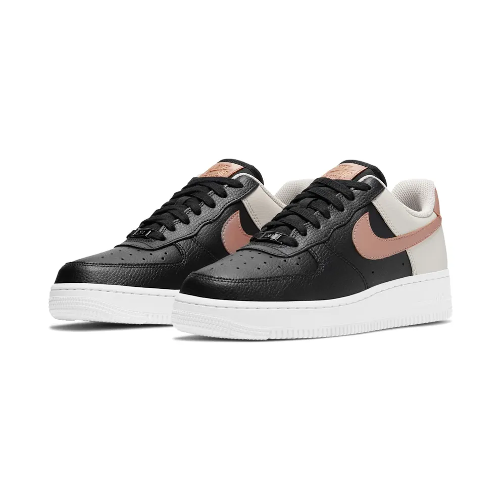 Nike Air Force 1 ’07 “Black / Light Orewood Brown / White / Metallic Red Bronze” (CU5311-001)