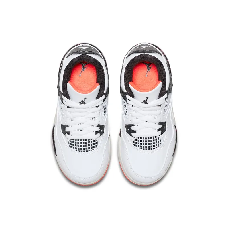 Jordan 4 Retro Flight Nostalgia (PS) White/Black-Bright Crimson-Pale Citron (BQ7669-116)