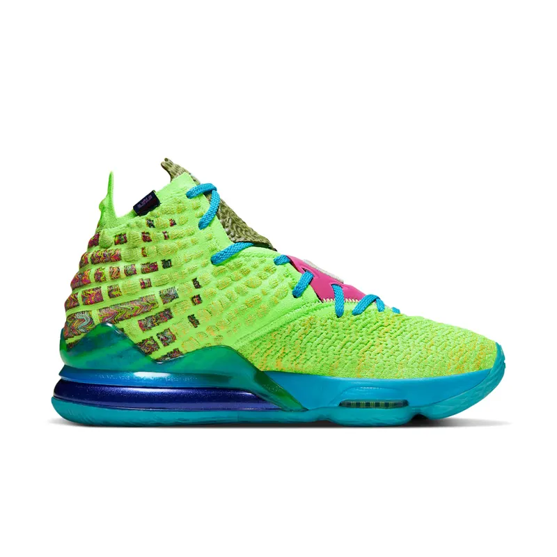 Nike LeBron 17 Mr. Swackhammer Ghost Green/College Navy-Orange Trance-Laser Blue (CV8075-300)