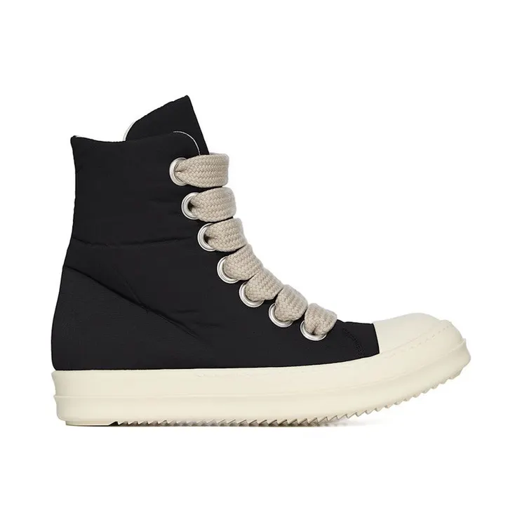 Rick Owens DRKSHDW Hollywood Jumbo Lace Puffer High Black Milk (DS01E3818-MUW2-911)