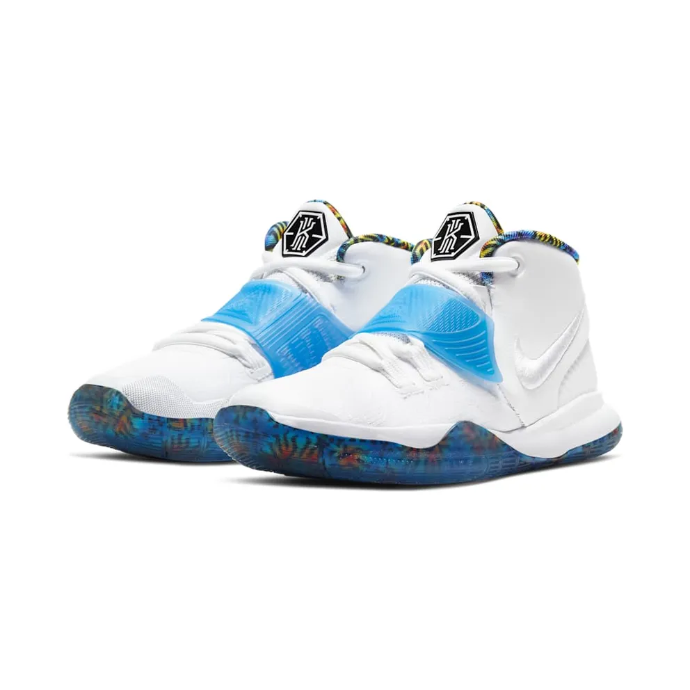 Nike Kyrie 6 White Sapphire Crimson (PS) White/White-Sapphire-Laser Crimson (BQ5600-146)