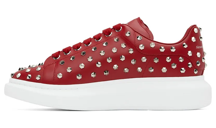 Alexander McQueen Red Oversized Larry Sneakers (711142WHQYW) (3)