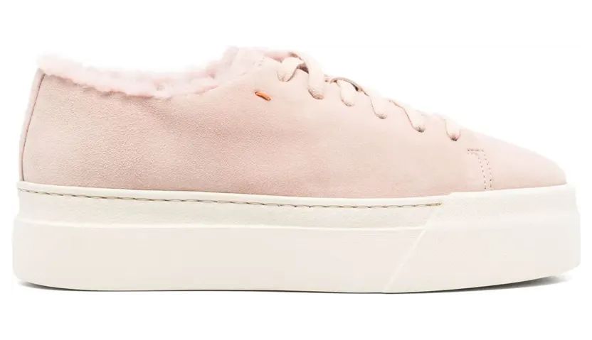 Santoni Sneakers aus Wildleder – Rosa (WBGE612680OSSPSVZ)